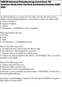 HESI RN Advanced Pathophysiology Actual Exam 160 Questions Study Guide Test Bank and Detailed Solutions 2025&sol; 2026