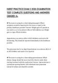 HURST PRACTICE EXAM 2 2026 EXAMINATION TEST COMPLETE QUESTIONS AND ANSWERS GRADED A&plus;