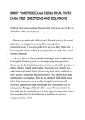HURST PRACTICE EXAM 2 2026 FINAL PAPER EXAM PREP QUESTIONS AND SOLUTIONS