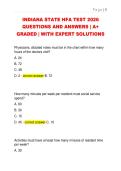 Indiana State HFA Test&comma; Health Facility Administrator Licensing Program&comma; Indiana Professional Licensing Agency&comma; 2026 &ndash; complete state exam questions and answers with expert solutions