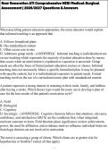 New Generation ATI Comprehensive HESI Medical-Surgical Assessment &vert; 2026&sol;2027 Questions & Answers