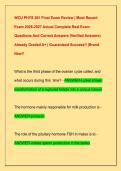 WCU PHYS 261 Final Exam Review &vert; Most Recent  Exam 2026-2027 Actual Complete Real Exam  Questions And Correct Answers &lpar;Verified Answers&rpar;  Already Graded A&plus; &vert; Guaranteed Success&excl;&excl; &vert;Brand  New&excl;&excl; 