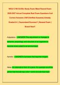 WGU C190 OA Bio Study Exam &sol;Most Recent Exam  2026-2027 Actual Complete Real Exam Questions And  Correct Answers &lpar;100&percnt;Verified Answers&rpar; Already  Graded A&plus; &vert; Guaranteed Success&excl;&excl; &vert; Newest Exam &vert;  Brand New&excl;&excl; 