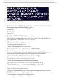 NUR 201 EXAM 4 2025 &vert; ALL QUESTIONS AND CORRECT ANSWERS &vert; GRADED A&plus; &vert; VERIFIED ANSWERS &vert; LATEST EXAM &lpar;JUST RELEASED&rpar;