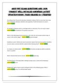 ASCP PBT EXAM&vert;QUESTIONS AND 100&percnt; CORRECT WELL DETAILED ANSWERS&vert;LATEST UPDATE&excl;&excl;&excl;&excl;&excl;2026&vert; PASS&vert;GRADED A&plus;&vert;VERIFIED