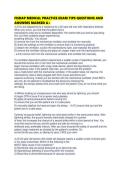 FISDAP MEDICAL PRACTICE EXAM TIPS QUESTIONS AND ANSWERS MARKED