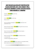 ASCP MOLECULAR BIOLOGY CERTIFICATION EXAM&vert;QUESTIONS AND 100&percnt; CORRECT WELL DETAILED ANSWERS&vert;LATEST UPDATE&excl;&excl;&excl;&excl;&excl;2026&vert; PASS&vert;GRADED A&plus;&vert;VERIFIED