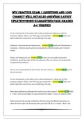 WCC PRACTICE EXAM 1&vert;QUESTIONS AND 100&percnt; CORRECT WELL DETAILED ANSWERS&vert;LATEST UPDATE&excl;&excl;&excl;&excl;&excl;2026&vert;GUARANTEED PASS&vert;GRADED A&plus;&vert;VERIFIED