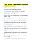 FLORIDA LP MASTER LATEST 2026 TEST EXAM QUESTIONS AND ANSWERS MARKED