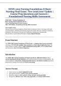 NFDN 1002 Nursing Foundations II Basic  Nursing Final Exam &vert; New 2026&sol;2027 Update &vert;  Course Prep Questions and Answers &vert;  Foundational Nursing Skills Assessment