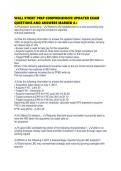 WALL STREET PREP COMPREHENSIVE UPDATED EXAM QUESTIONS AND ANSWERS MARKED