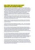 WALL STREET PREP UPDATED EXAM SCRIPT QUESTIONS AND ANSWERS MARKED