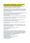 TEXAS NURSING JURISPRUDENCE LATEST 2026 STUDY GUIDD QUESTIONS AND ANSWERS