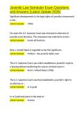 Juvenile Law Semester Exam Questions and Answers &lpar;Latest Update 2026&rpar;&period;docx