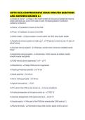 CMTO MCQ COMPREHENSIVE EXAM UPDATED QUESTIONS AND ANSWERS MARKED