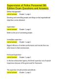 Supervision of Police Personnel 9th Edition Exam Questions and Answers&period;docx