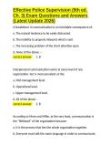 Effective Police Supervision &lpar;9th ed&period; Ch&period; 3&rpar; Exam Questions and Answers &lpar;Latest Update 2026&rpar;&period;docx