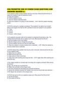 CNA PROMETRIC END OF COURSE EXAM QUESTIONS AND ANSWERS MARKED