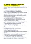 CNA PROMETRIC LATEST 2026 TEST PAPER 1 EXAM QUESTIONS AND ANSWERS MARKED