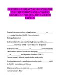 CERTIFIED STORM WATER OPERATOR EXAM QUESTIONS AND ANSWERS GRADED A&plus; FOR 2026