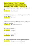 Supervision of Police Personnel Iannone Exam Questions &plus; Verified Answers 100- correct&comma; Update 2026&period;docx
