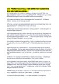 CNA PROMETRIC EVALUATION EXAM TEST QUESTIONS AND ANSWERS MARKED