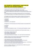 CNA PROMETRIC COMPREHENSIVE EXAM UPDATED QUESTIONS AND ANSWERS MARKED