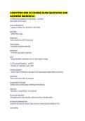 CANFITPRO END OF COURSE EXAM QUESTIONS AND ANSWERS MARKED