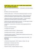 CANFITPRO LATEST 2026 TEST PAPER EXAM QUESTIONS AND ANSWERS MARKED 