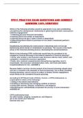 FP511 PRACTICE EXAM QUESTIONS AND CORRECT ANSWERS 100&percnt; VERIFIED&excl;&excl;