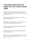 NR 509 WEEK 6 PEDIATRIC SOAP NOTE CLINICAL SCRIPT 2026 COMPLETE ANSWERS VERIFIED