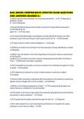 BAIL BONDS COMPREHESIVE UPDATED EXAM QUESTIONS AND ANSWERS MARKED