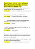 Tanium Core Online Training Course Exam Questions &plus; Verified Answers 100- correct&comma; Update 2026&period;docx