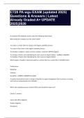 C720 PA wgu EXAM &lpar;updated 2025&rpar; Questions & Answers &vert; Latest Already Graded A&plus; UPDATE 2025&vert;2026