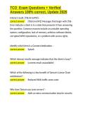 TCO Exam Questions &plus; Verified Answers 100- correct&comma; Update 2026&period;docx