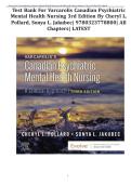 Test Bank For Varcarolis Canadian Psychiatric Mental Health Nursing 3rd Edition By Cheryl L&period; Pollard&comma; Sonya L&period; Jakubec&vert; 9780323778800&vert; All Chapters&vert; LATEST