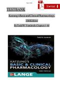 TEST BANK for Basic and Clinical Pharmacology 15th Edition by Katzung & Trevor Chapter 1-66