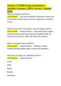 Tanium TCPEM Exam Questions &plus; Verified Answers 100- correct&comma; Update 2026&period;docx