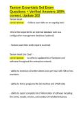 Tanium Essentials Set Exam Questions &plus; Verified Answers 100- correct&comma; Update 202&period;docx