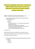 WGU OBJECTIVE ASSESSMENT EXAM 2026&sol;2027 &vert; QUESTIONS AND CORRECT ANSWERS Competency-Based &vert; Actual Questions & Verified Answers &vert; Western Governors University Competency Assessment &vert; Pass Guarantee
