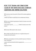 IICRC TCST TRAUMA AND CRIME SCENE CLEAN UP TEST BANK EXAM 2026 COMPLETE QUESTIONS AND VERIFIED SOLUTIONS