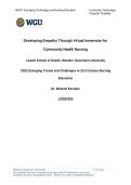 WGU&colon; C922 Curriculum Technology Proposal  Final&period;&vert; C922 Emerging Trends and Challenges in 21st Century Nursing Education&vert; Answered latest Updated 2025&sol;26&period;