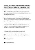 NR 599 MIDTERM STUDY GUIDE INFORMATICS PRACTICE QUESTIONS AND ANSWERS 2026