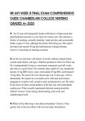NR 601 WEEK 8 FINAL EXAM COMPREHENSIVE GUIDE CHAMBERLAIN COLLEGE NURSING GRADED A&plus; 2026