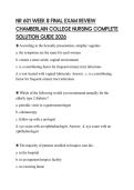 NR 601 WEEK 8 FINAL EXAM REVIEW CHAMBERLAIN COLLEGE NURSING COMPLETE SOLUTION GUIDE 2026