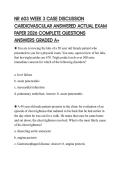 NR 603 WEEK 3 CASE DISCUSSION CARDIOVASCULAR ANSWERED ACTUAL EXAM PAPER 2026 COMPLETE QUESTIONS ANSWERS GRADED A&plus;