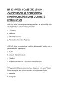NR 603 WEEK 3 CASE DISCUSSION CARDIOVASCULAR CERTIFICATION EVALUATION EXAMS 2026 COMPLETE RESPONSE SET