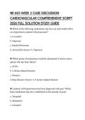NR 603 WEEK 3 CASE DISCUSSION CARDIOVASCULAR COMPREHENSIVE SCRIPT 2026 FULL SOLUTION STUDY GUIDE