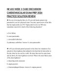 NR 603 WEEK 3 CASE DISCUSSION CARDIOVASCULAR EXAM PREP 2026 PRACTICE SOLUTION REVIEW