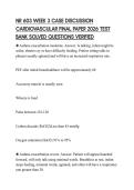 NR 603 WEEK 3 CASE DISCUSSION CARDIOVASCULAR FINAL PAPER 2026 TEST BANK SOLVED QUESTIONS VERIFIED